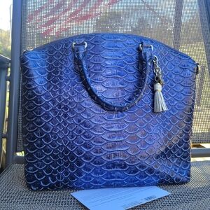 Brahmin Duxbury in discontinued Denim Del Ray LIKE NEW